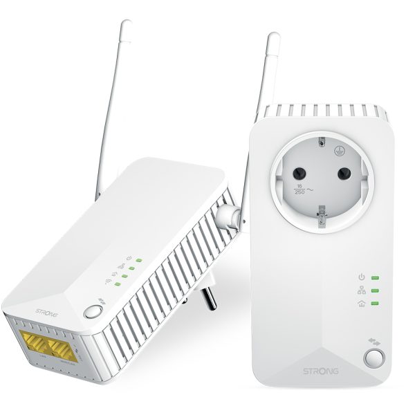 STRONG Powerline Kit POWERLWF600DUOEUV2, 600Mbps, 300Mbps WiFi, 2τμχ