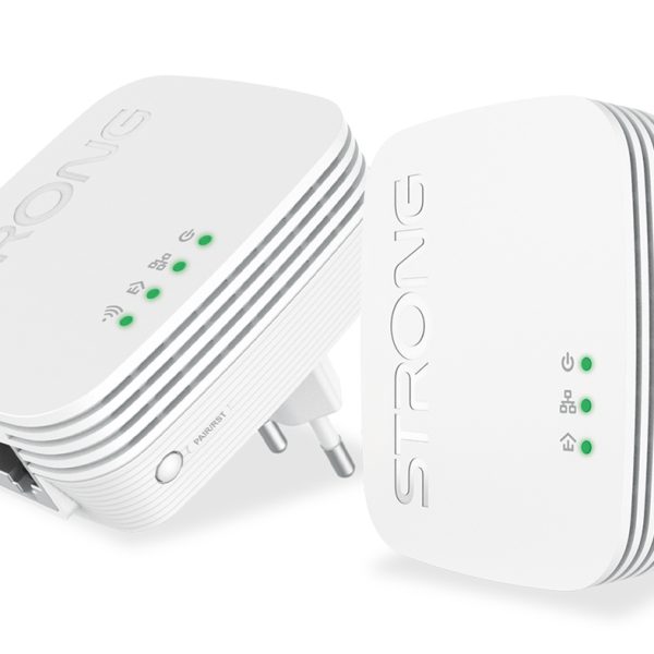 STRONG Powerline Kit POWERLWF600DUOMINI, 600Mbps, 300Mbps WiFi, 2τμχ