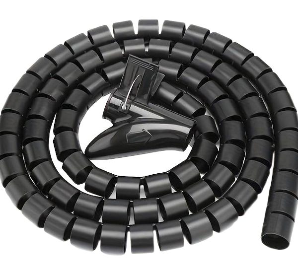 Δεματικό καλωδίων AG873, πλαστικό, Φ20mm, 2m, μαύρο