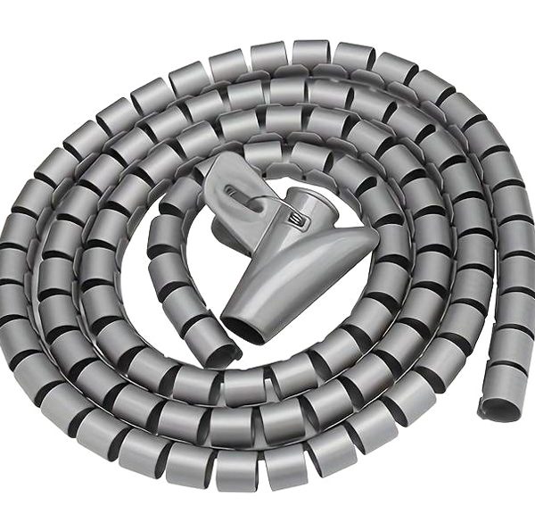 Δεματικό καλωδίων AG873B, πλαστικό, Φ20mm, 2m, γκρι