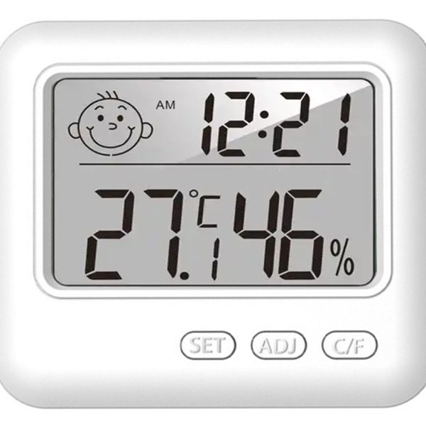 Ψηφιακό θερμόμετρο & υγρασιόμετρο AG780, λευκό