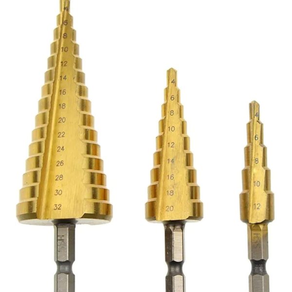 Σετ κωνικά τρυπάνια NZ16 για μέταλλο & πλαστικό, 4-32mm, 3τμχ