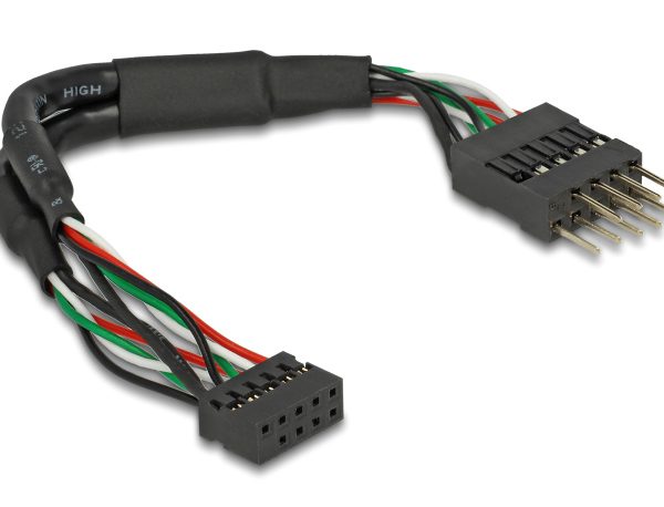 DELOCK καλώδιο USB 2.0 10-pin 2mm σε 2.54mm 41977, 480 Mbps, 12cm