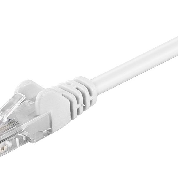 GOOBAY καλώδιο δικτύου 68508, CAT 5e U/UTP, 100 MHz, CCA, 5m, λευκό