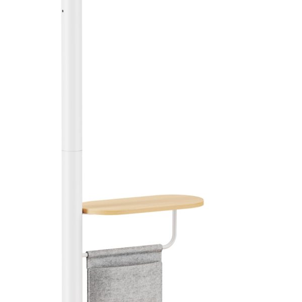 BRATECK βάση τηλεόρασης δαπέδου FS54-22T-02W, 17-43", έως 15kg, με ράφι & ροδάκια