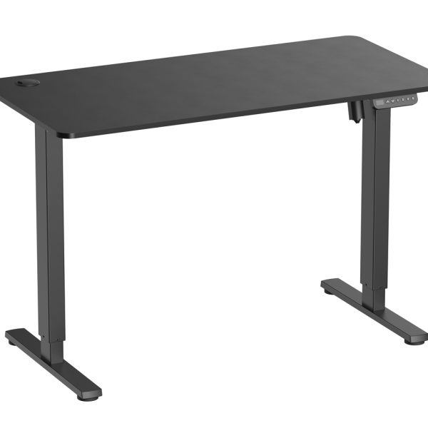BRATECK ηλεκτρικό γραφείο S12-22RE-B με ρυθμιζόμενο ύψος, 120x60x72~114cm, μαύρο