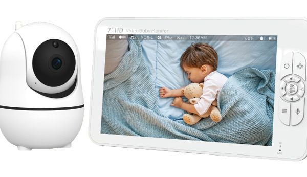 POWERTECH ενδοεπικοινωνία μωρού PT-1345 με κάμερα & οθόνη 7", 1080p, PTZ