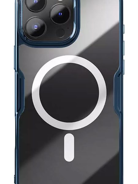 NILLKIN θήκη Nature TPU Pro Magnetic για iPhone 16 Pro Max, διάφανη-μπλε