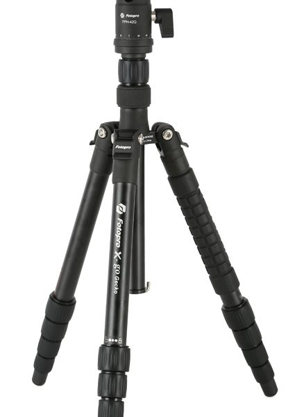 FOTOPRO τρίποδο φωτογράφισης X-go Gecko E2, πτυσσόμενο έως 146.1cm, έως 8kg, μαύρο