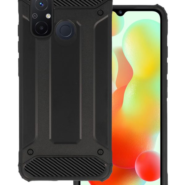 POWERTECH θήκη Armor Carbon MOB-1966 για Xiaomi Redmi 12C/11A, μαύρη