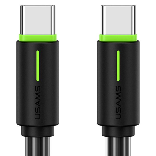 USAMS καλώδιο USB-C US-SJ734, 60W, 480Mbps, 1m, μαύρο