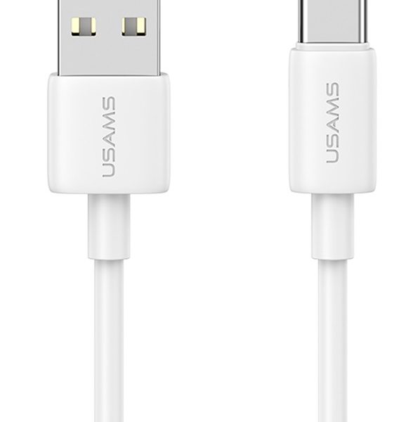 USAMS καλώδιο USB-C σε USB US-SJ708, 3A, 480Mbps, 1m, λευκό