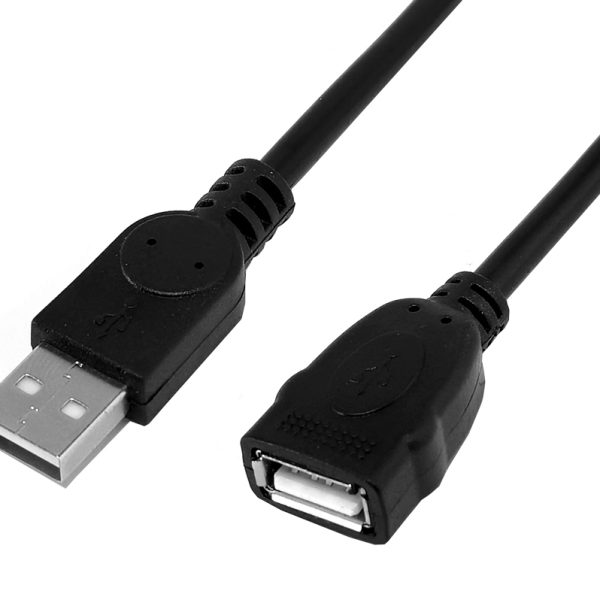 POWERTECH καλώδιο προέκτασης USB CAB-U160, 480Mbps, 1.5m, μαύρο, 10τμχ