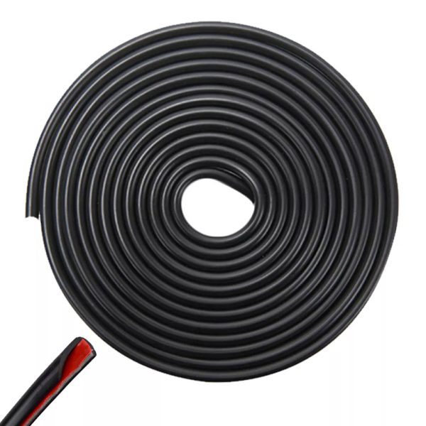 Προστατευτικό πόρτας αυτοκινήτου AG679F, αυτοκόλλητο, 5m, μαύρο