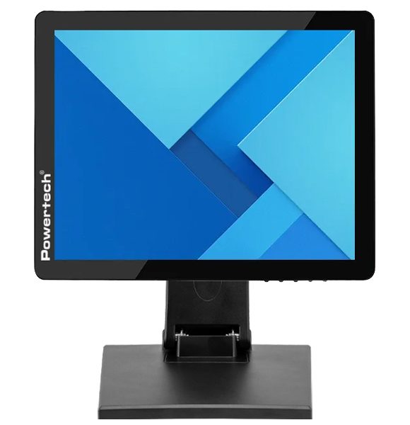 POWERTECH οθόνη αφής PT-1366, LED, 15" 1024x768, HDMI/VGA/USB, μαύρη