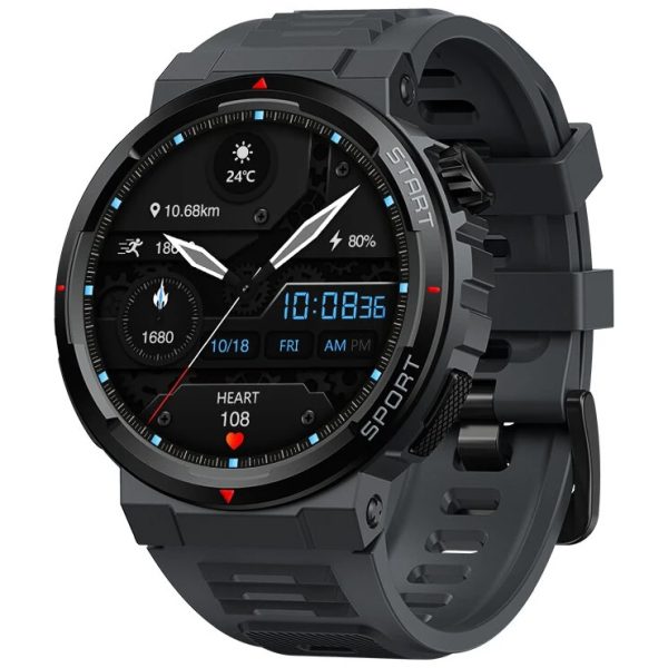 ZEBLAZE smartwatch Ares 3 Plus, heart rate, 1.43" AMOLED, IP68, μαύρο