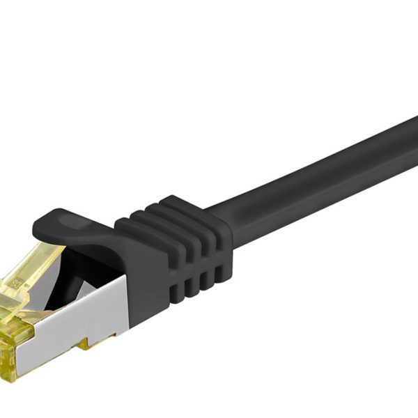 GOOBAY καλώδιο δικτύου 91572, CAT 7 S/FTP, copper, 500MHz, 0.25m, μαύρο