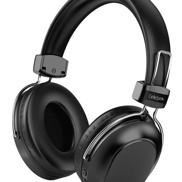 CELEBRAT headphones A36, ασύρματα & ενσύρματα, micro SD, 40mm, 250mAh, μαύρα