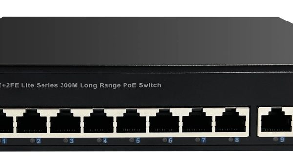 HIMAX PoE switch PS1802E-L, 8x Ethernet PoE & 2x Ethernet θύρες, έως 100Mbps