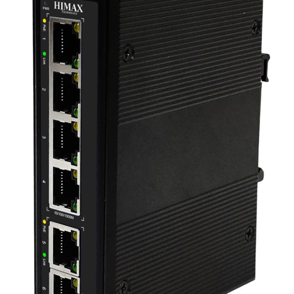 HIMAX industrial PoE switch PS1402G-I, 4x GE PoE & 2x GE θύρες, έως 1000Mbps