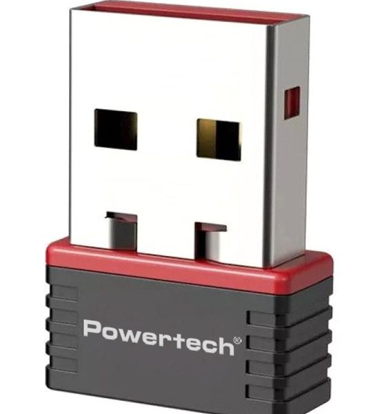 POWERTECH ασύρματος USB αντάπτορας δικτύου PT-1384, 150Mbps WiFi