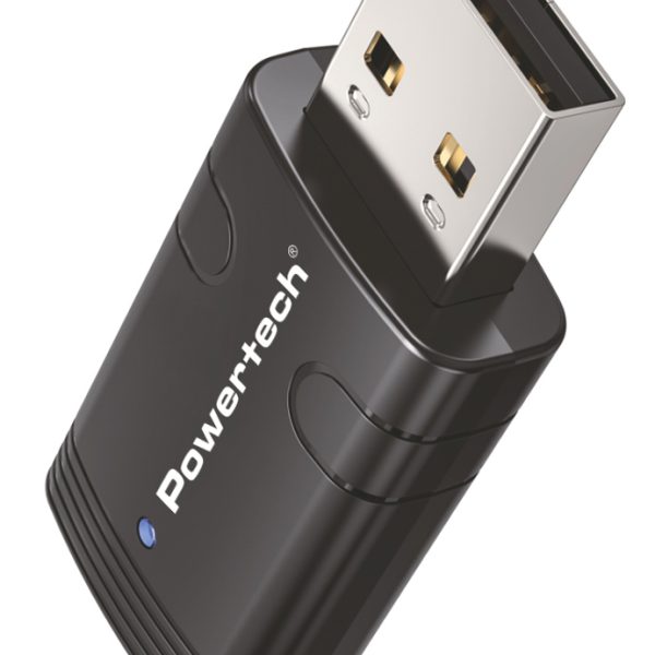 POWERTECH ασύρματος USB αντάπτορας δικτύου & Bluetooth 5.3 PT-1387, 900Mbps WiFi 6