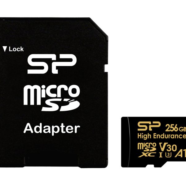 SILICON POWER κάρτα μνήμης microSDHC High Endurance, 256GB, Class 10 UHS-I U3 A1 V30