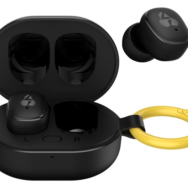 POWERTECH earphones με θήκη φόρτισης PT-1392, True Wireless, 6mm, 25/230mAh, μαύρα