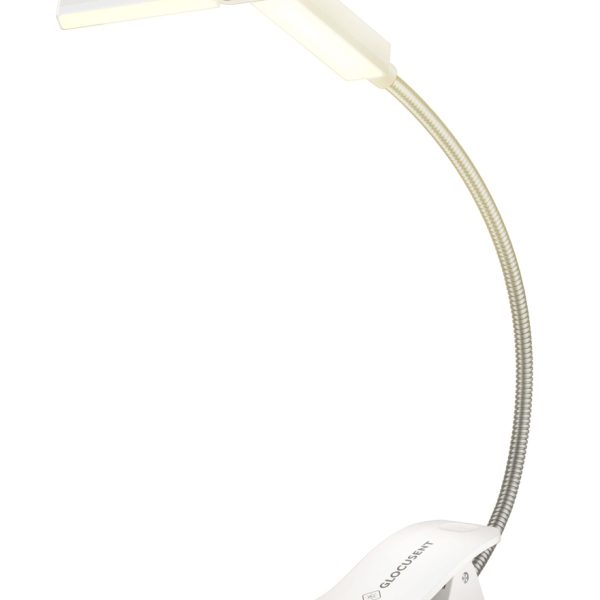 GLOCUSENT LED φακός διαβάσματος GLCSNTA2303, επαναφορτιζόμενος, έως 50lm, λευκός