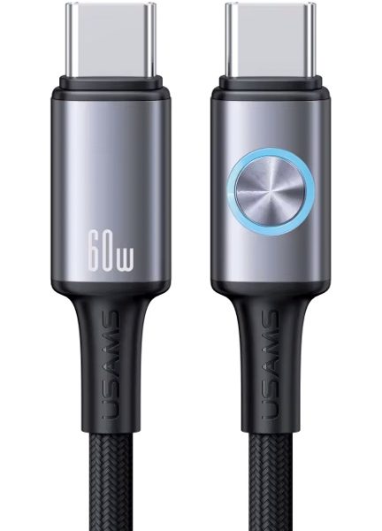 USAMS καλώδιο USB-C SJ752, 60W, 480Mbps, 1.2m, μαύρο