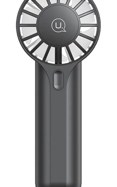 USAMS φορητός ανεμιστήρας ZB288 με 3 ταχύτητες, 1200mAh, μαύρος