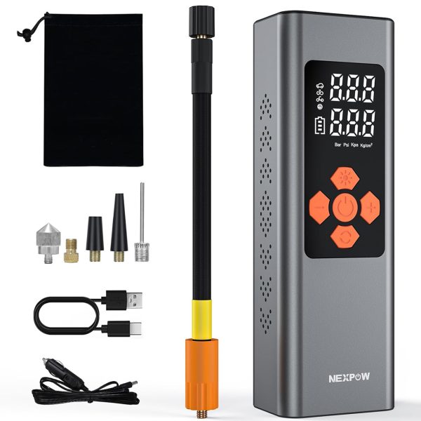 NEXPOW συμπιεστής αέρος αυτοκινήτου MS22C-003 με φακό, 7500mAh, 150PSI