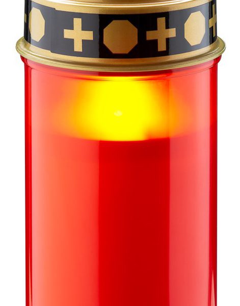 GOOBAY LED φωτιστικό κερί αφιέρωσης 74366, 2400K, IP44, κόκκινο