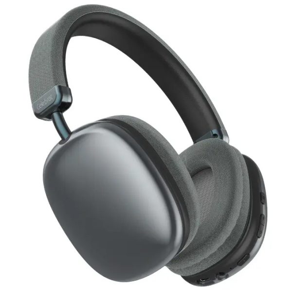 CELEBRAT headphones A39, ασύρματα & ενσύρματα, micro SD, 40mm, 400mAh, μαύρα
