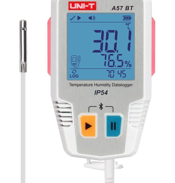 UNI-T ψηφιακό θερμόμετρο & υγρασιόμετρο A57 BT, -40~85 °C, Bluetooth, IP54