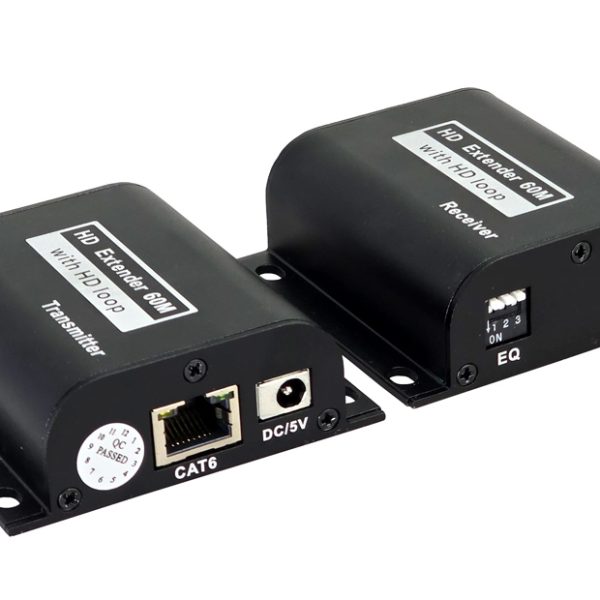 POWERTECH HDMI video extender CAB-H190 μέσω καλωδίου RJ45, 1080p/60Hz, έως 60m