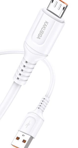 KAKUSIGA καλώδιο micro USB σε USB KSC-805, 2.4A, 480Mbps, 1m, λευκό