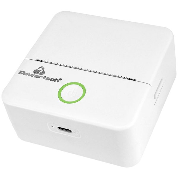 POWERTECH smart θερμικός εκτυπωτής φωτογραφιών & σχεδίων PT-1420, 200dpi, Bluetooth, λευκός