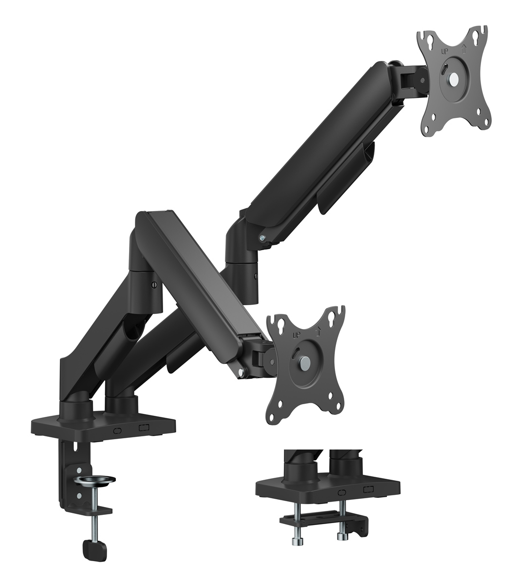 POWERTECH βάση γραφείου για 2x οθόνες PT-1425