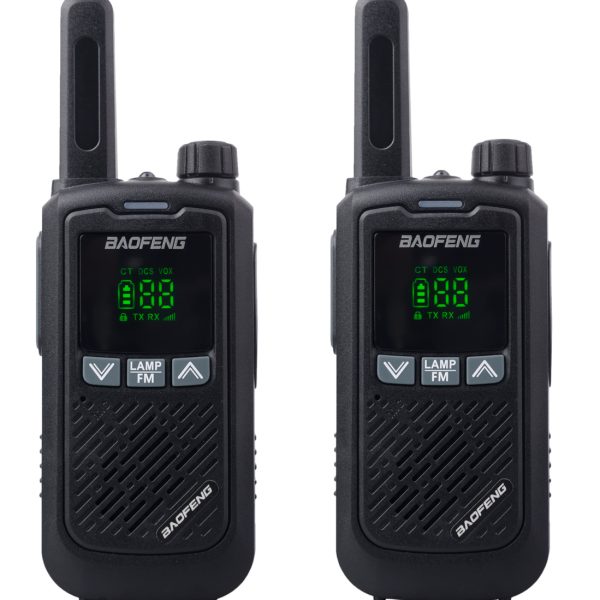 BAOFENG σετ ασύρματοι πομποδέκτες BF-T17, PMR, 0.5W, μαύρο, 2τμχ