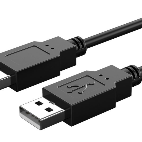 CABLETIME καλώδιο USB 2.0 C161-AMAM, 480Mbps, 0.5m, μαύρο
