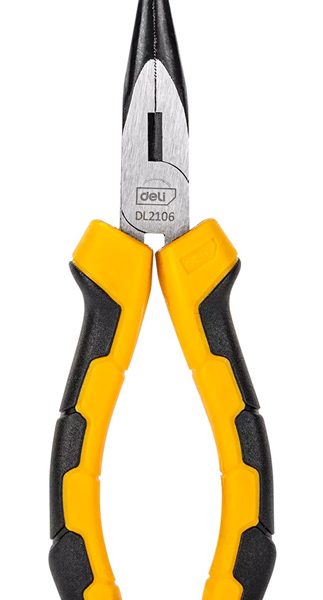 DELI μυτοτσίμπιδο ίσιο DL2106 με αντιολισθητικές λαβές, 160mm