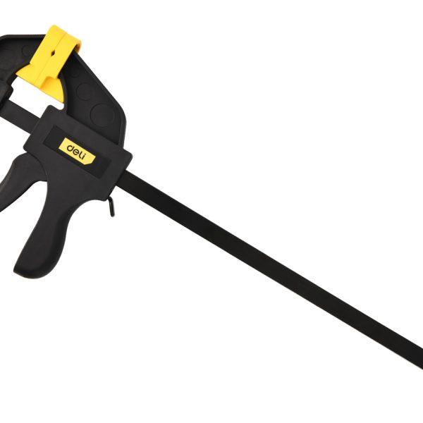 DELI σφιγκτήρας σκανδάλης DL110112 με μέγιστο άνοιγμα 300mm, μαύρος