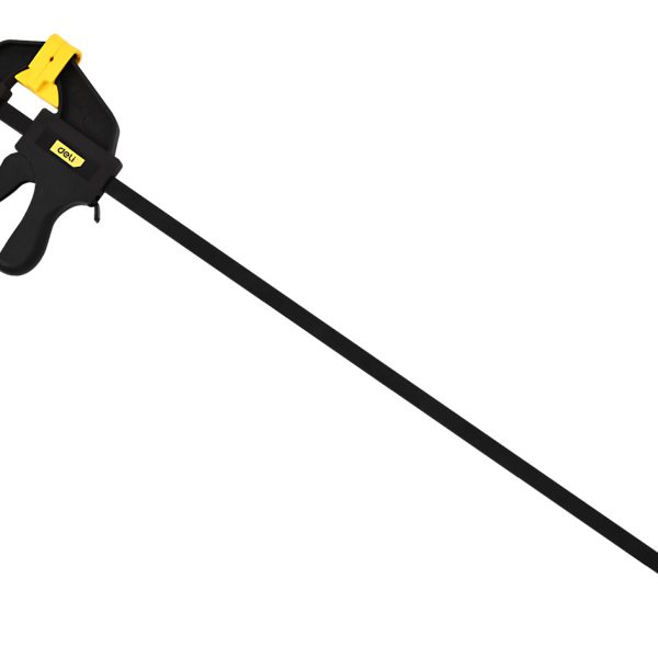 DELI σφιγκτήρας σκανδάλης DL110124 με μέγιστο άνοιγμα 600mm, μαύρος