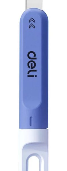 DELI κοπίδι DL412C, περιστροφικό άνοιγμα, πλαστικό, 10mm, μπλε