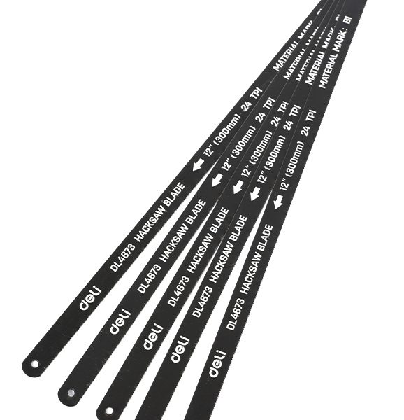 DELI σετ λάμες πριονιού σιδήρου/ξύλου DL4673, 300mm, 24 TPI, 5τμχ