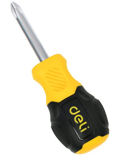 DELI κατσαβίδι σταυρωτό DL636038N με αντιολισθητική λαβή, μαγνητικό, PH2x38mm