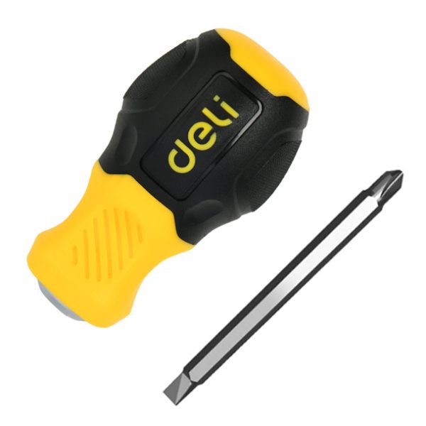 DELI κατσαβίδι DL632101 με διπλή κεφαλή, μαγνητικό, 6mm/PH2x38mm
