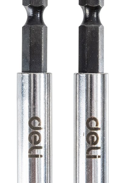 DELI σετ αντάπτορες μύτης κατσαβιδιού DL106002 για δραπανοκατσάβιδο, εξάγωνη υποδοχή, 60mm, 2τμχ