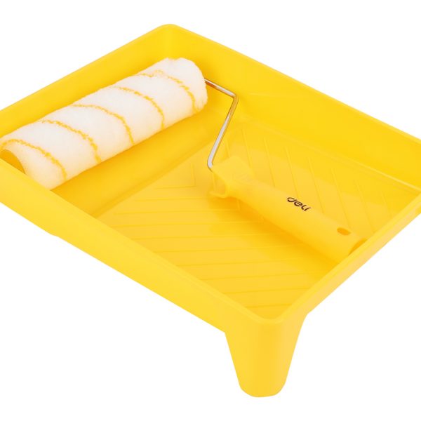 DELI σετ βαφής DL509703, ρολό/λαβή/σκάφη, ακρυλικό, 12mm, 230mm, 3τμχ